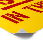 ガレージポスターに留まる ポスター (角)