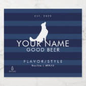 ガレージモンクカスタマイズーによるクラフトビアラベル ビールラベル (シングルラベル)