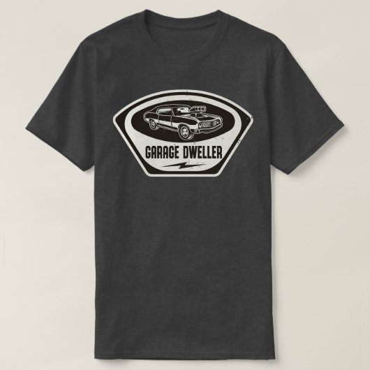 ガレージ住人自動車整備士マッスル Tシャツ (デザイン正面)