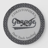 ガレージ何もTouch大きな時計 ラージ壁時計 (正面)