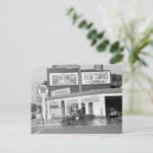 ガレージ及び給油所1940年 ポストカード (スタンド正面)