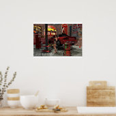 ガレージ忙しピンナップ ポスター (キッチン)