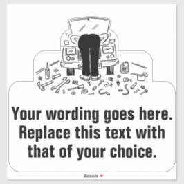 ガレージ整備士または車のサービス シール