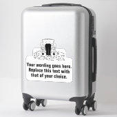 ガレージ整備士または車のサービス シール (スーツケース)