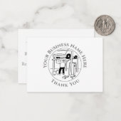 ガレージ整備士サンキューノートカード ノートカード (正面/裏面インサイチュ)