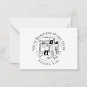 ガレージ整備士サンキューノートカード ノートカード (正面)