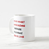 ガレージ整備士素晴らし、 コーヒーマグカップ (正面左)