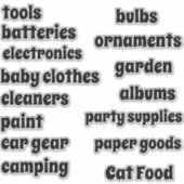 ガレージ整理カスタマイズ可能なビニール シール (正面)