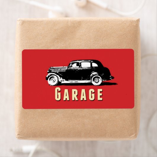 ガレージ移動用収納箱ステッカーラベル ラベル (インサイチュ)