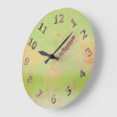 ガレージ素朴ワークショップグリーンメタルパティナ溶接 ラージ壁時計 (傾斜)