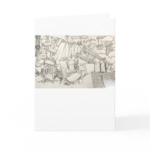 ガレージ販売グリーティングカード