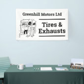 ガレージ車両サービスデザインバナー 横断幕 (トレードショー)