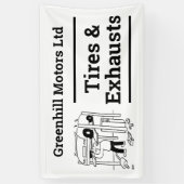 ガレージ車両サービスデザインバナー 横断幕 (縦)