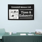 ガレージ車両サービスデザインバナー 横断幕 (トレードショー)