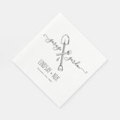 ガレージ&ガーデンブライダル/カップルのシャワー スタンダードランチョンナプキン (角)