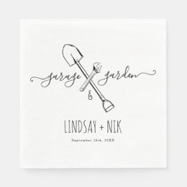 ガレージ&ガーデン ブライダル/カップルシャワー スタンダードランチョンナプキン