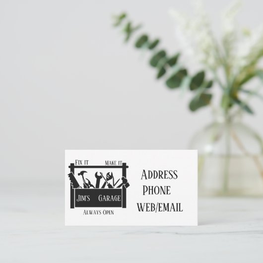 ガレージ 名刺 (スタンド正面)