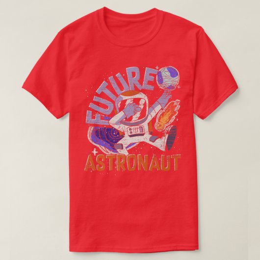 ガレー宇宙科学未来宇宙飛行士 Tシャツ (デザイン正面)