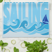 ガレー船よりも帆走する方が良い キッチンタオル (折り畳み)