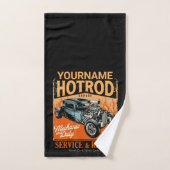 ガレ改造ージ名パーソナライズされた整備士ショップ バスタオルセット (ハンドタオル)