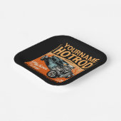 ガレ改造ージ名パーソナライズされた整備士ショップ ペーパープレート (傾斜あり)