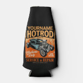 ガレ改造ージ名パーソナライズされた整備士ショップ ボトルクーラー (正面)