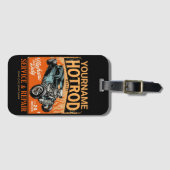 ガレ改造ージ名パーソナライズされた整備士ショップ ラゲッジタグ (正面横)