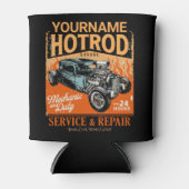 ガレ改造ージ名パーソナライズされた整備士ショップ 缶クーラー (正面)