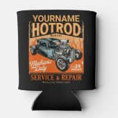 ガレ改造ージ名パーソナライズされた整備士ショップ 缶クーラー (裏面)