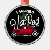 ガレ改造ージ名前をカスタムするデラックスパンスリペスカール メタルオーナメント (正面)