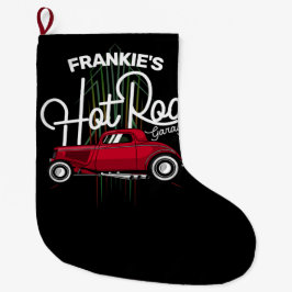 ガレ改造ージ名前をカスタムするデラックスパンスリペスカール ラージクリスマスストッキング