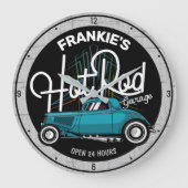 ガレ改造ージ名前をカスタムするデラックスパンスリペスカール ラージ壁時計 (正面)