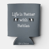 ガロウェイ牛のベルトで人生は良い 缶クーラー (正面)