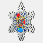 ガロデバルセロスデザイン スノーフレークピューターオーナメント (右)