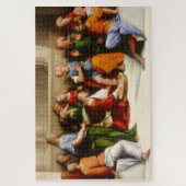 ガロファロの弟子たちの足を洗うキリスト ジグソーパズル (縦)