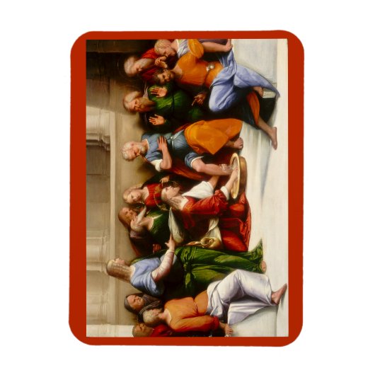 ガロファロの弟子たちの足を洗うキリスト マグネット (縦)