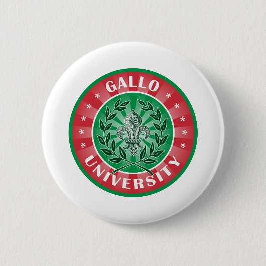 ガロ大学イタリア語 缶バッジ (正面)