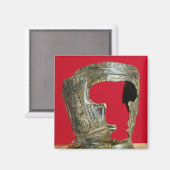 ガロ・ローマのグラディエーターのマスク マグネット (正面/裏面)