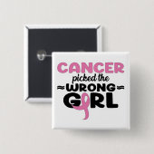 ガンが間違ったガールボタンを選んだ 缶バッジ (正面&裏面)