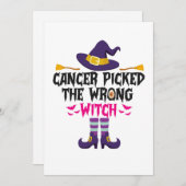 ガンが間違った魔女を選んだ ハロウィンの面白いギフト シーズンカード (正面/裏面)