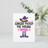 ガンが間違った魔女を選んだ ハロウィンの面白いギフト ポストカード (スタンド正面)