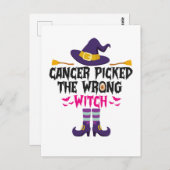 ガンが間違った魔女を選んだ ハロウィンの面白いギフト ポストカード (正面/裏面)