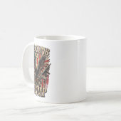 ガンとトランプ第2修正国旗イーグルAmerican F コーヒーマグカップ (正面左)