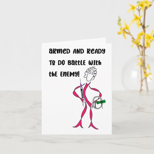 ガンと闘うカード カード (黄色い花)