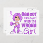 ガンに手を出して間違った娘 ポストカード (正面/裏面)