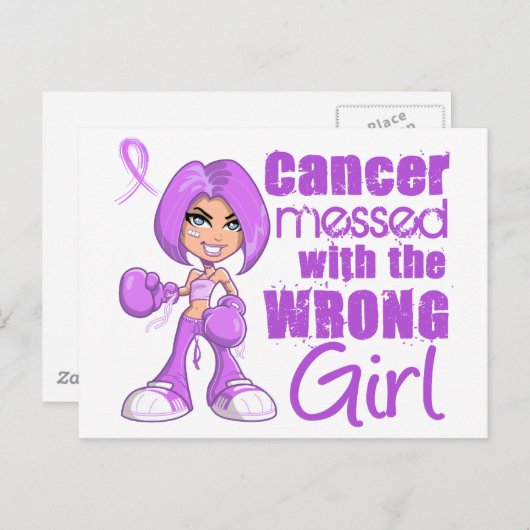 ガンに手を出して間違った娘 ポストカード (正面/裏面)