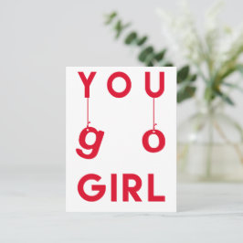 ガンに負けるな！応援ポストカード - あなたは最高！ ポストカード