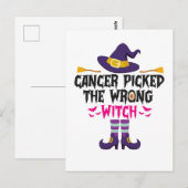 ガンに選ばれたのは間違った魔女 面白いハロウィン プレゼント ポストカード (正面/裏面)