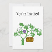 ガンはここに住まない木フクロウ 招待状 (正面)