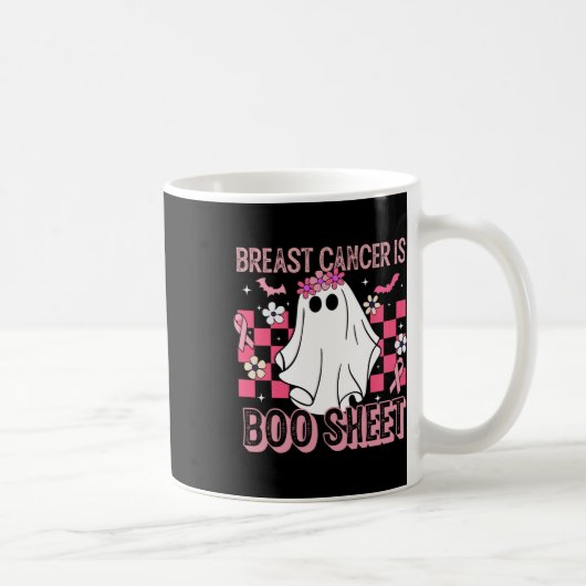 ガンは怖い ハロウィン 乳がん啓発 コーヒーマグカップ (右)
